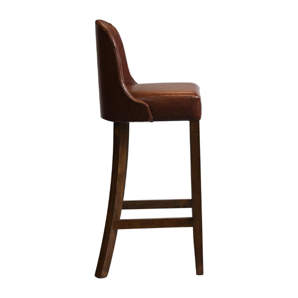 Kilsby Bar Chair in Vintage with Bison Espresso Seat hx901