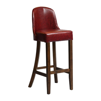 Kilsby Bar Chair in Vintage with Bison Bordeaux Seat hx903
