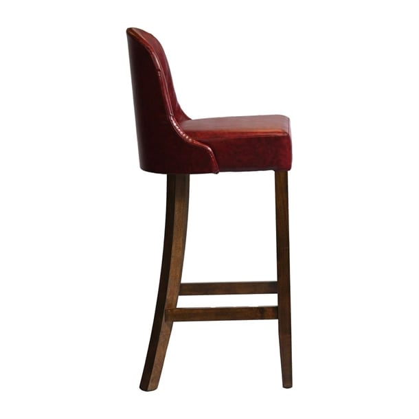 Kilsby Bar Chair in Vintage with Bison Bordeaux Seat hx903