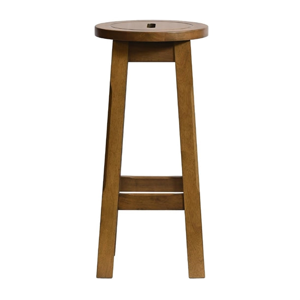 Wooden Top High Stool in Weathered Oak (2 Pack) hx909