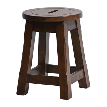 Wooden Top Low Stool in Vintage (2 Pack) hx913