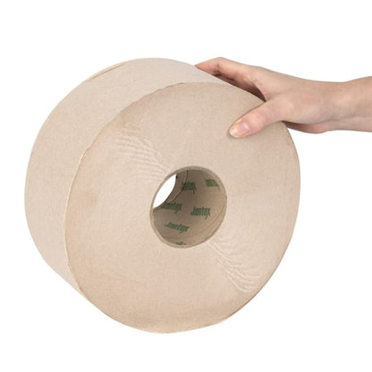 Jantex Green 100% Recycled Jumbo Roll Refill 2ply 300m (6 Pack) hx938