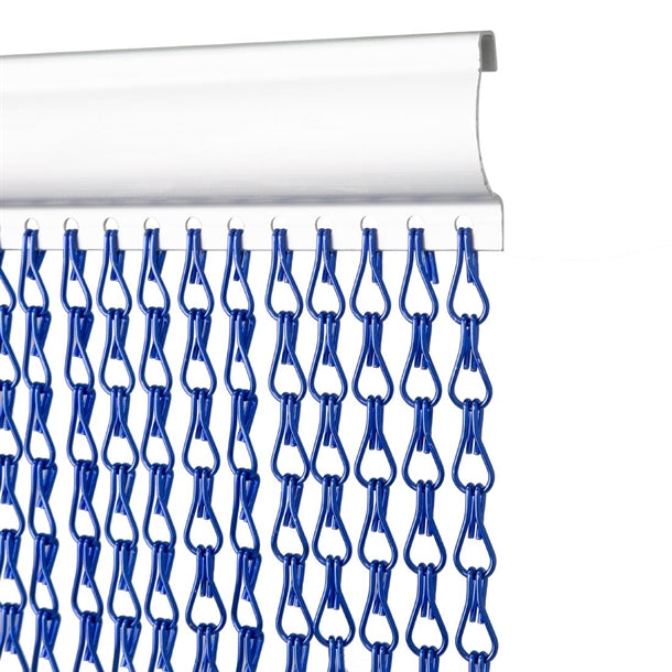 EazyZap Chain Door Fly Screen - Blue hx949