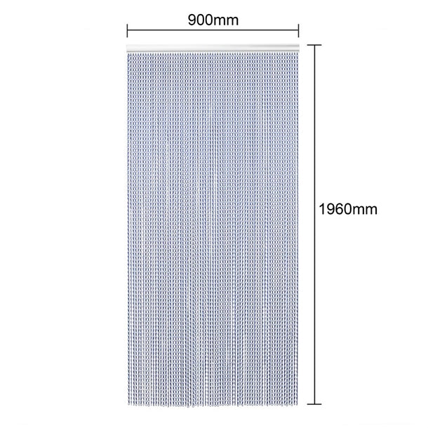 EazyZap Chain Door Fly Screen - Blue hx949