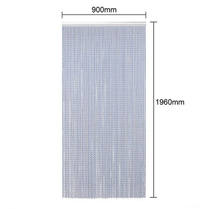 EazyZap Chain Door Fly Screen - Blue hx949