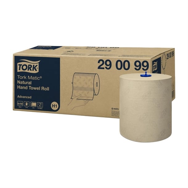 Tork Matic Paper Hand Towel Rolls Natural H1 (6 Pack) hx956