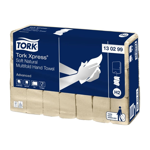 Tork Xpress Soft Multifold Paper Hand Towels Natural H2 (21 Pack) hx957
