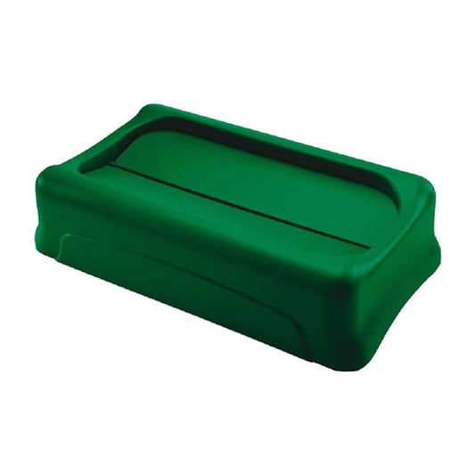 Rubbermaid Slim Jim Swing Green Lid hy009