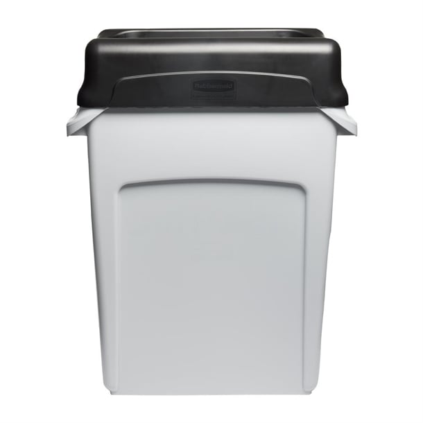 Rubbermaid Slim Jim Swing Black Lid hy030