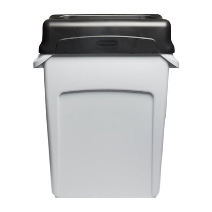 Rubbermaid Slim Jim Swing Black Lid hy030