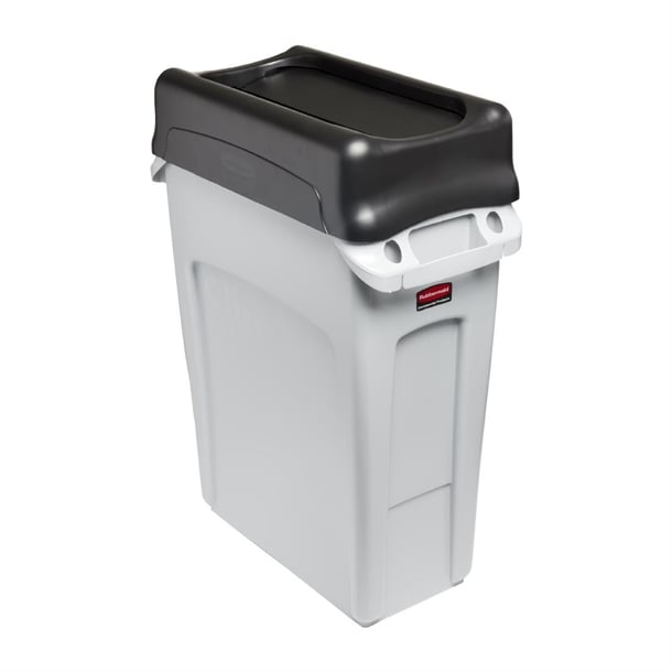 Rubbermaid Slim Jim Swing Black Lid hy030