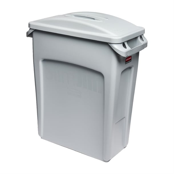 Rubbermaid Slim Jim Handle Grey Lid hy032