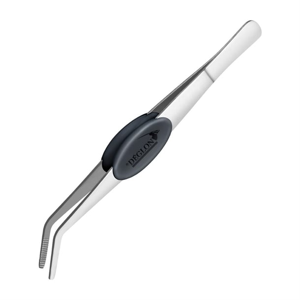 Deglon Precise Dressing Tweezers Curved End 16cm hy085