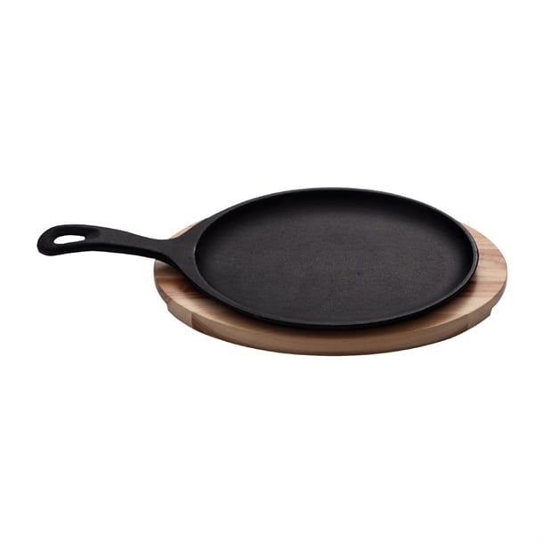 Tramontina Pre-Seasoned Cast Iron Fajita Sizzler 305x185mm hy090