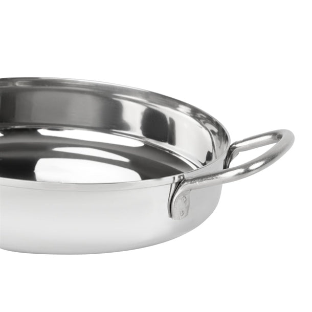 Olympia Table Presentation Double Handle Dish Stainless Steel 180mm hy102