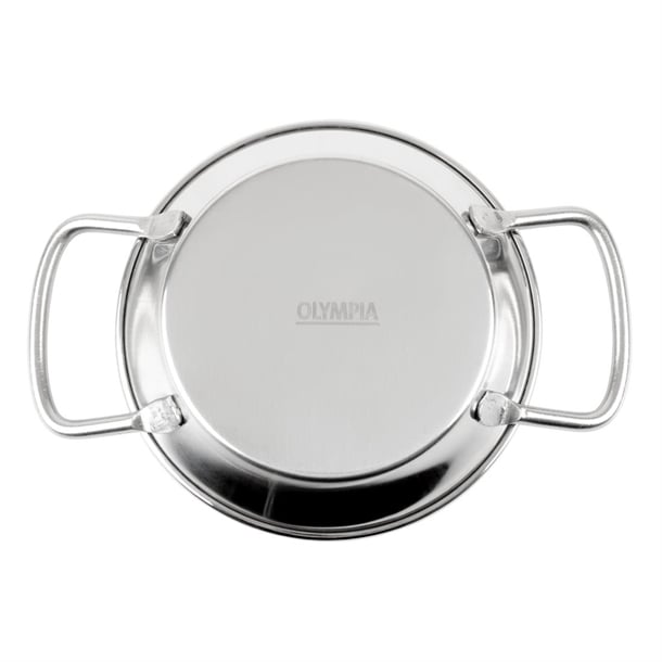 Olympia Table Presentation Mini Paella Pan Stainless Steel 120mm hy103