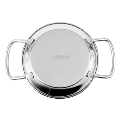 Olympia Table Presentation Mini Paella Pan Stainless Steel 150mm hy104