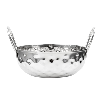 Olympia Table Presentation Hammered Kadai Dish Stainless Steel 150mm hy105