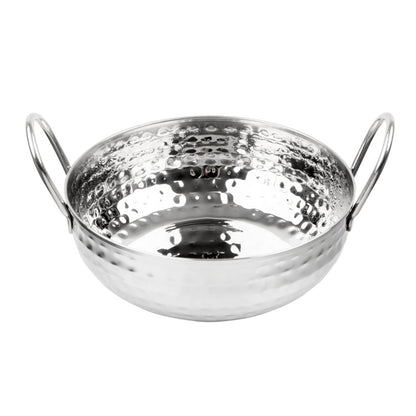 Olympia Table Presentation Hammered Kadai Dish Stainless Steel 170mm hy106