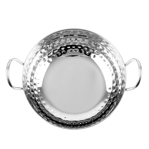 Olympia Table Presentation Hammered Kadai Dish Stainless Steel 170mm hy106