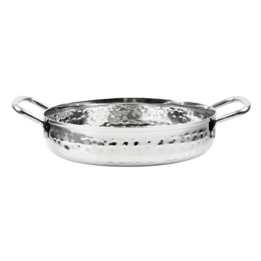 Olympia Table Presentation Handled Dish Stainless Steel Hammered 150mm hy111