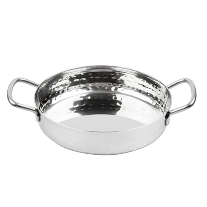 Olympia Table Presentation Handled Dish Stainless Steel Hammered 125mm hy110