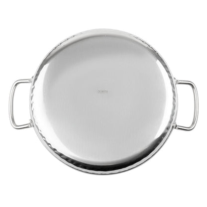 Olympia Table Presentation Handled Dish Stainless Steel Hammered 180mm hy112