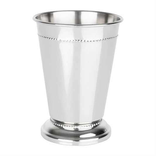 Olympia Barware Beaded Julep Cup Stainless Steel 370ml hy115