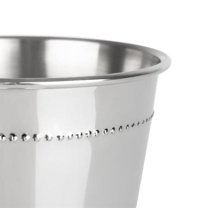 Olympia Barware Beaded Julep Cup Stainless Steel 370ml hy115