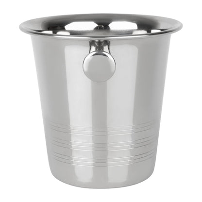 Olympia Ice Bucket with Handles and Etch Detail Stainless Steel 1050ml hy121