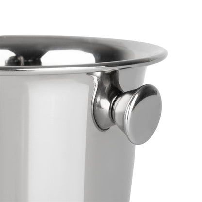 Olympia Ice Bucket with Handles and Etch Detail Stainless Steel 1050ml hy121