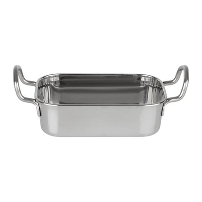 Olympia Table Presentation Rectangular Dish Stainless Steel 140x90mm hy122