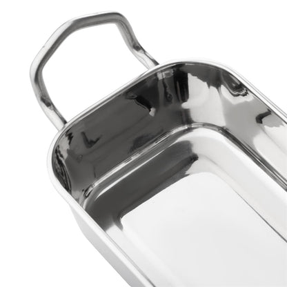 Olympia Table Presentation Rectangular Dish Stainless Steel 140x90mm hy122