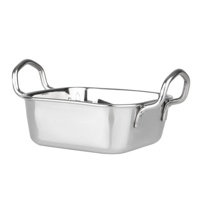 Olympia Table Presentation Square Dish Stainless Steel 115x115mm hy123