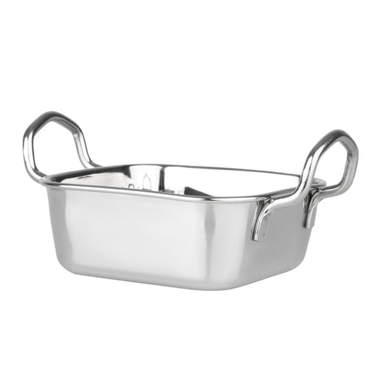 Olympia Table Presentation Square Dish Stainless Steel 115x115mm hy123
