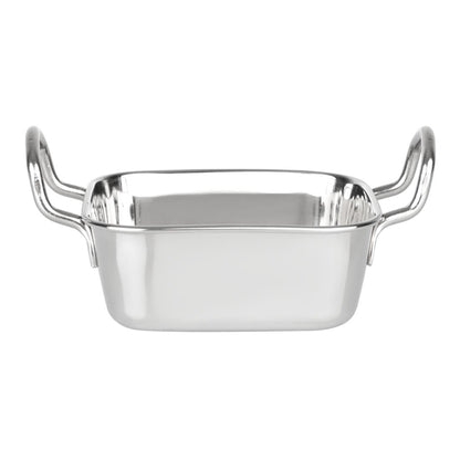Olympia Table Presentation Square Dish Stainless Steel 115x115mm hy123