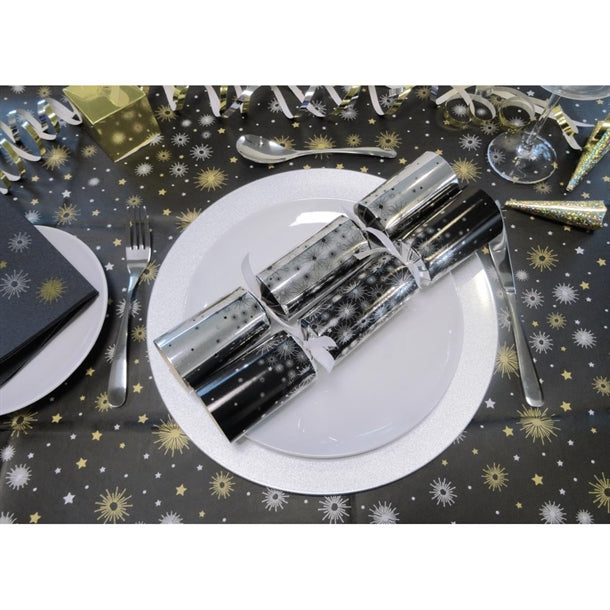 Swantex Lunch Napkins Midnight Sparkle 33x33cm 2ply 1/4 Fold (1000 pack) hy180