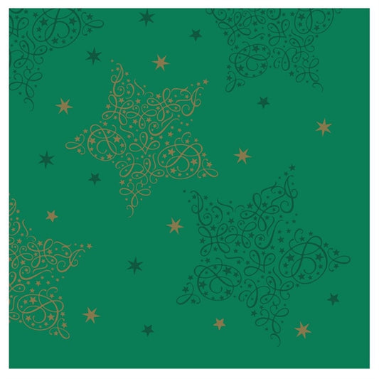 Swantex Lunch Napkins Merry & Bright Pine 33x33cm 2ply 1/4 Fold (1000 pack) hy173
