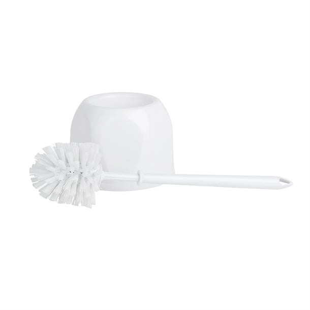 Nisbets Essentials Round Toilet Brush & Holder - White hy187