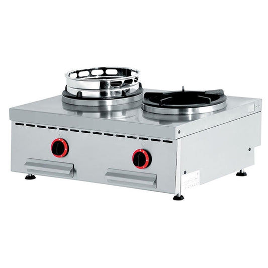 Diamond Countertop Gas Double Wok Burner WGX2-8/T hy197