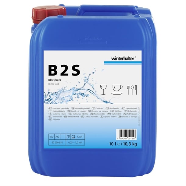 Winterhalter B2S Acidic Rinse Aid 10Ltr hy208