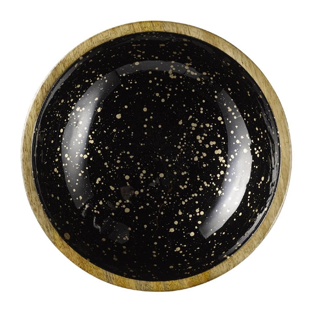 APS Mango Bowl Black and Gold 240x75mm hy235