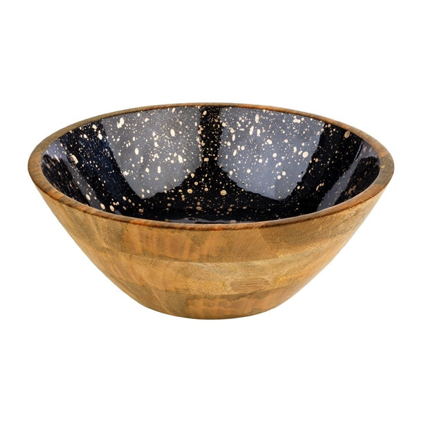 APS Mango Bowl Brown Black and Gold 300x105mm hy238