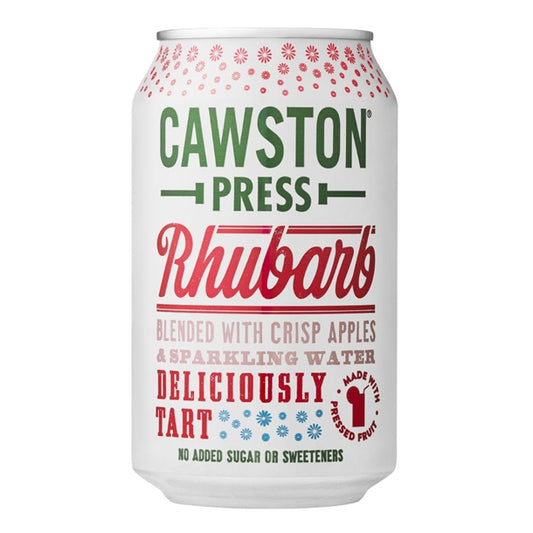 Cawston Press Sparkling Rhubarb Drink 330ml (24 Pack) hy396