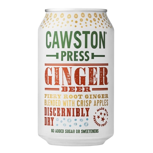 Cawston Press Sparkling Ginger Beer Drink 330ml (24 pack) hy398