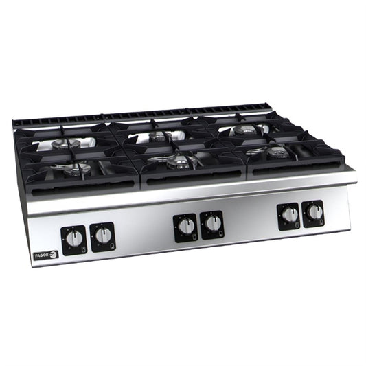 Fagor 900 Series 6 Burner Countertop Gas Hob p_hy824