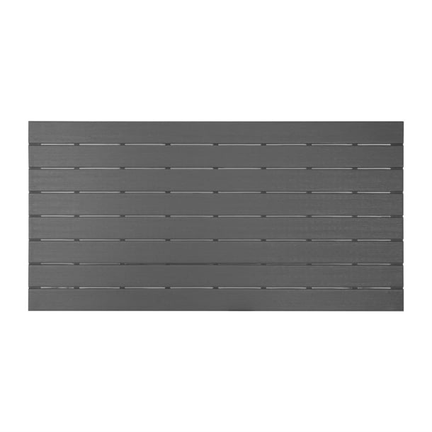 Bolero Valletta Grey Slatted Outdoor Table 1560mm hz020