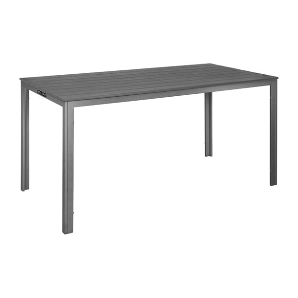 Bolero Valletta Grey Slatted Outdoor Table 1560mm hz020