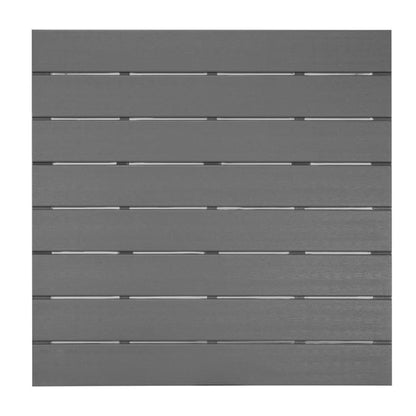 Bolero Valletta Grey Slatted Outdoor Table 780mm hz021