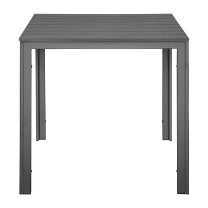 Bolero Valletta Grey Slatted Outdoor Table 780mm hz021